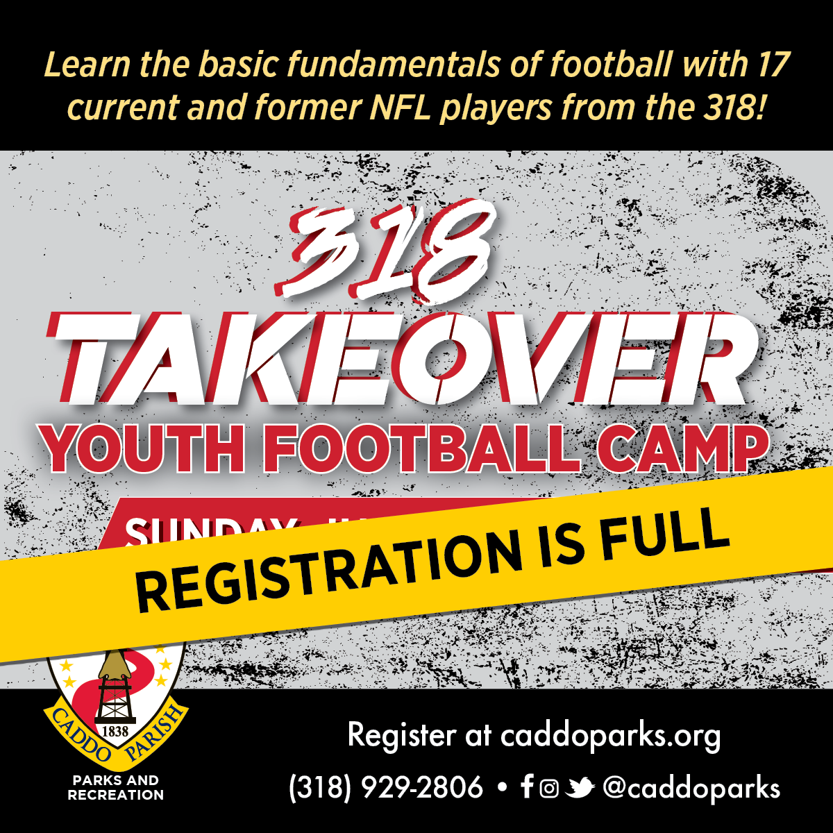 <h1 class="tribe-events-single-event-title">318 Takeover Youth Football Camp</h1>