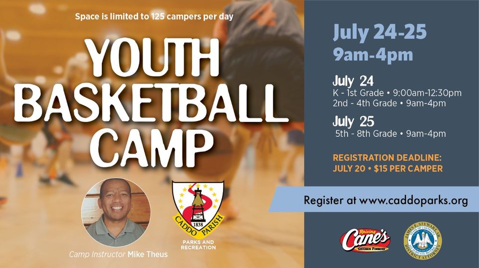 <h1 class="tribe-events-single-event-title">Caddo Parish Youth Basketball Camp</h1>